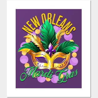 New Orleans Mardi Gras Souvenir for Mardi Parties Costume Posters and Art